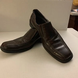 Leather dress shoe men Loafer Bostonian Mens Brown Size 10 - Picture 1 of 8