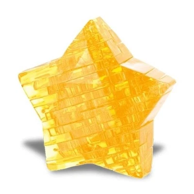 Puzzle 3D effet crystal étoile jaune - Photo 1/3