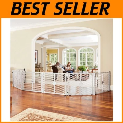 Puerta de bebé Superyard Duo y patio de juegos: parque infantil de 6 paneles Foto 1 de 4