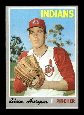 1970 Topps #136 Steve Hargan Indians EX-MT *5u - Image 1 of 2