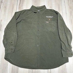 Carhartt Men's 3XL Heavy Long Sleeve Button-Up Rugged Utility Work Shirt Pockets - Picture 1 of 7