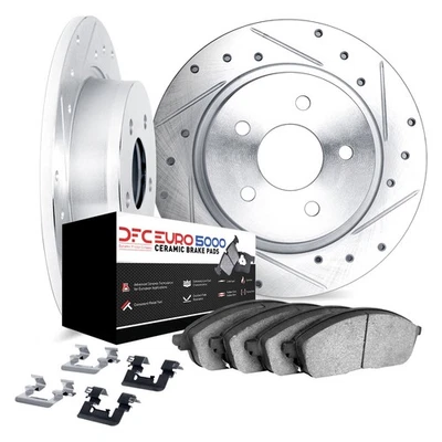 For Mercedes-Benz 560SEL 90-91 Brake Kit DFC EURO-KIT 5000+ Drilled & Slotted Foto 1 de 3
