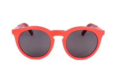 Moncler ODEONN ML0291 66A Rojo Redondo Negrita Plástico Gafas de sol Marco 53-23-145 Foto 1 de 3
