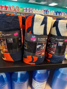 Denver Broncos Fleece Blanket Soft Throw Marque Style Series New NFL - Picture 1 of 1