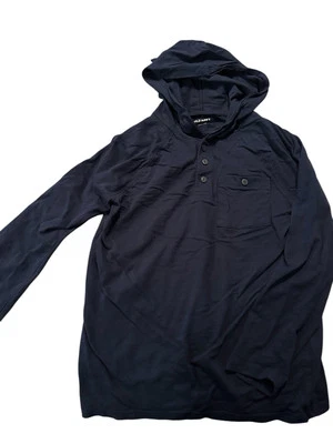 Sudadera con Capucha Pullover Old Navy para Niños Talla Juvenil Xtra Grande XL Negra 1/4 Botón Usada en Excelente Condición Foto 1 de 4