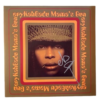 Erykah Badu签名亲笔签名妈妈枪乙烯专辑 — 第 1/2 张图片