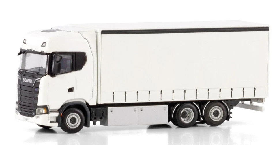 WSI 03-2052 Blanc Line Scania S Highline CS20H 6x2 Bâche Rigide 1/50