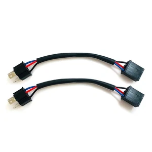 Extension Wire 9003 H4 HB2 Headlight Socket Adapter Plugs Male Female Sockets 2X - Bild 1 von 4