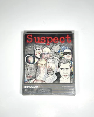 Suspect IBM Commodore 64 C64 Infocom Video Game New Sealed Big Box Mystery RARE - Image 1 of 4