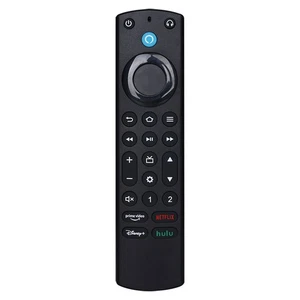 For Amazon Alexa Firestick Voice Remote Pro w/ Disney+/HULU/Netflix/Prime Black - Picture 1 of 7