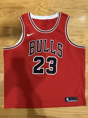 Nike NBA Chicago Bulls Michael Jordan Icon Edition Red Swingman Jersey 3XL 60 - Image 1 of 4