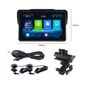 7 Inch Portable Motorcycle GPS Navigation Waterproof Carplay Android Auto Mrirro - Picture 1 of 6