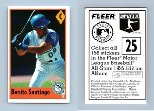 Benito Santiago #25 Fleer Major League Baseball All-Stars 1995 Panini Sticker - Picture 1 of 1