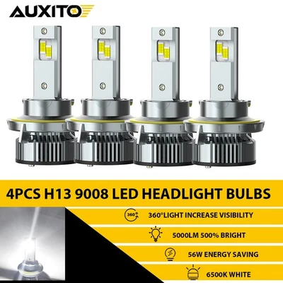 AUXITO H13 9008 LED Headlight Kit Bulbs High Low Super Beam Bright Canbus 6500K - Image 1 of 4