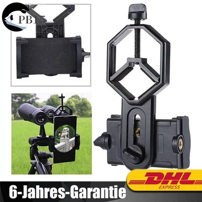 Smartphone Handy Adapter Halterung für Monokular Teleskop Spektiv FernglasHalter - Bild 1 von 4