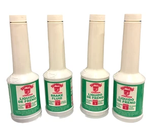 Lot of 4 Supreme Brake Fluid Dot 3 High-Performance 8 OZ - Picture 1 of 3