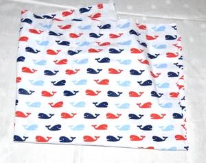 Whales on White Fabric Jo-Ann 20x42” NEW - Picture 1 of 1
