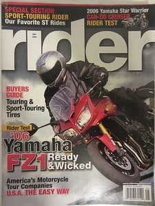 Rider Magazine May 2006 Buyers Guide Touring Tires Yamaha Star Warrior - Bild 1 von 2