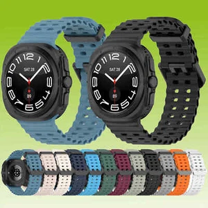 Do Samsung Galaxy Watch Ultra 47mm Silikonowa konstrukcja Podwójna klamra Zamienny pasek na ramię - Zdjęcie 1 z 19