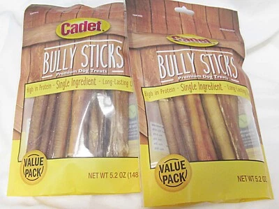 Paquete de 2 palos pequeños para matones cadetes pequeños de 5,2 onzas golosinas para perros exp. Fecha Dic/2026 Foto 1 de 3