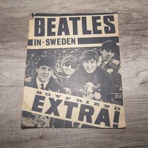 The Beatles In Sweden 1963 Boyfriend Extra! Newspaper Magazine  - Picture 1 of 5