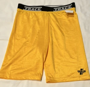 Boys Trace Athletic Yellow Shorts size Large New - Picture 1 of 3