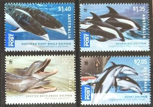 115. Australia 2009 Juego / 4 Sello Marina Mamíferos, Delfines, W. W. F . MNH - Imagen 1 de 1