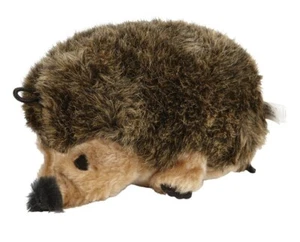 Zoobilee Brown Plush Hedgehog Dog Toy Light Chewing 7.25'' x 4.5" x 4" 1 pk - Picture 1 of 1