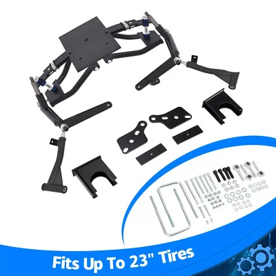 6" Double A-Arm Lift Kit For Club Car DS Golf Cart 2004+ Electric/Gas Black - Image 1 of 4