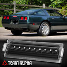 Fits 1991-1996 Chevy Corvette [Black/Clear] Led Third 3Rd Brake Light Tail Lamp