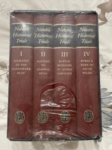 Notable Historical Trials- Folio Society– 4 Illustrated New -Manufacture Plastic - Picture 1 of 6
