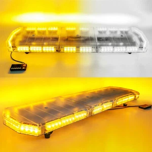 48" 88 LED Strobe Light Bar Amber Emergency Warn Beacon Tow Truck Response 12V - Picture 1 of 30