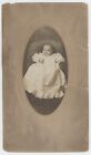 Antique C1900s Large Id'd Cabinet Card Adorable Baby Named Anna Abele Peoria, Il