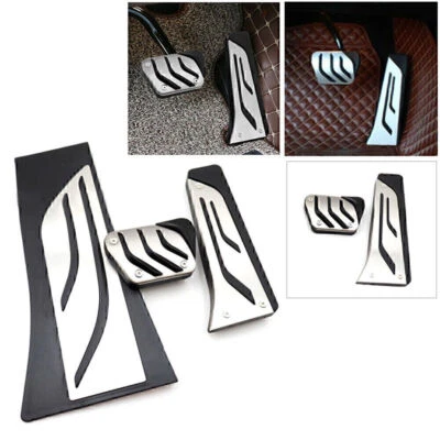 Car Foot Gas Brake Pedals Cover Kit For BMW X5 X6 2008-2019 2009 2010 2011 3pcs Foto 1 de 4