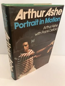 PORTRAIT IN BEWEGUNG Arthur Ashe beschriftet signiert 1. Ausgabe 1975 sehr gut / sehr guter Zustand - Bild 1 von 7