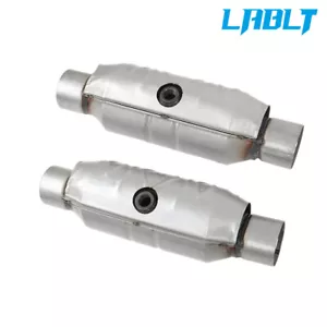 LABLT 2PC 2.5" Inlet+Outlet Catalytic Converter For Ford F-150 4.6L 5.4L 99306HM - Foto 1 di 14