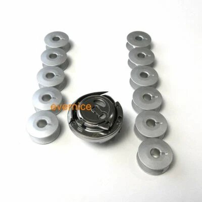 Hook +Bobbin Case Cap +10 Bobbins For Highlead Gc24618 Golden Wheel Cs-8810 8820 - Image 1 of 3