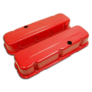 CUBIERTAS DE VÁLVULA ESTILO ALTO ACERO NARANJA PARA CHEVY BIG BLOCK 396 427 454 502 1965-95 - Imagen 1 de 1