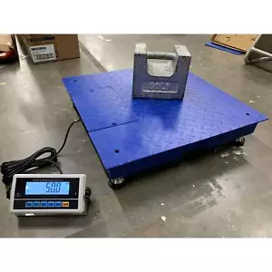 Refurbished Industrial Platform 24” x 24” Floor scale for weighing 5000 lbs - Picture 1 of 7
