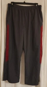 Men's Reebok Gray Running/Track/Windbreaker Athletic Pants Size XL Lined Pockets - Picture 1 of 11