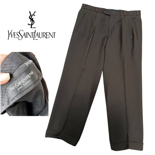 SAINT LAURENT (YSL) Pantalone lana vintage Yves Saint Laurent Pour Homme M L Condizione: buono