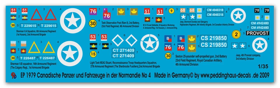 Peddinghaus 1979 1/35 Veicoli E Carri Canadese In Normandia No 4 - Immagine 1 di 1