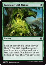Commune with Nature x 4 NM-VLP  Magic the Gathering MTG MM 2015 Edition, # 142