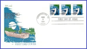 USA3 #2529 Pl #A1212 U/A HOUSE OF FARNAM FDC PNC3 Fishing Boat - Imagen 1 de 1