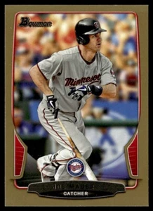 2013 Bowman Gold Joe Mauer Minnesota Twins #95 - Picture 1 of 2