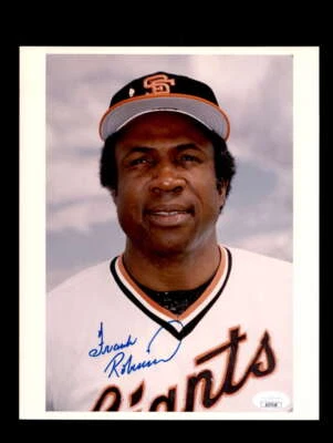 Frank Robinson JSA Certed Signed  8x10 Photo Autograph Giants - Image 1 of 3