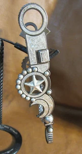 E Garcia Silver Bit Star Frog Mouth W/ Chain Slobber Bar - Picture 1 of 3