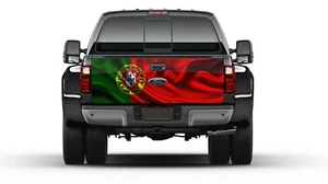 Portugal Flag Tailgate Wrap Vinyl Graphic Decal Sticker Truck - Picture 1 of 3