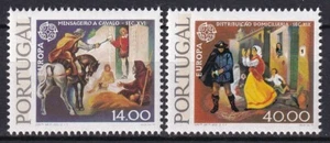 Portugal 1979 Yvert 1421a/22a (banda de fósforo) Europa CEPT MNH VF - Imagen 1 de 1