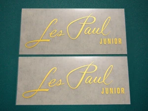 GIBSON Les Paul JUNIOR Repair Logo Decal Instant Lettering Type guitar Set of 2 - Picture 1 of 2